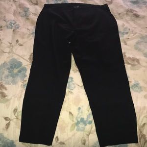 Plus size black dress pant
